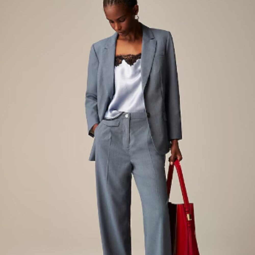 NWOT J. Crew Relaxed blazer in gauzy Italian wool blend, 2 petite